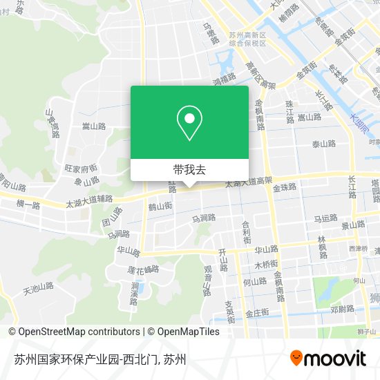苏州国家环保产业园-西北门地图