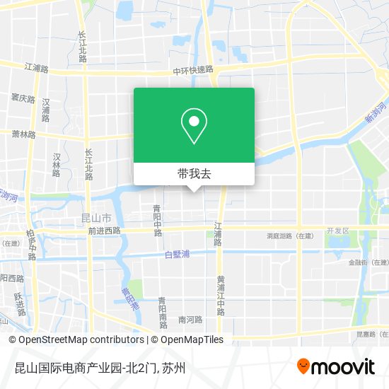 昆山国际电商产业园-北2门地图