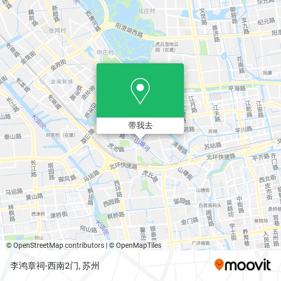 李鸿章祠-西南2门地图