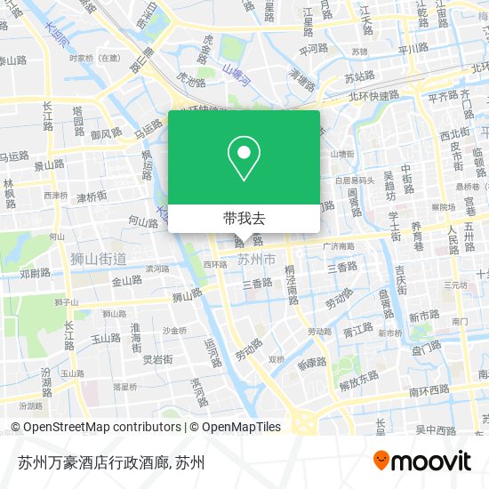 苏州万豪酒店行政酒廊地图