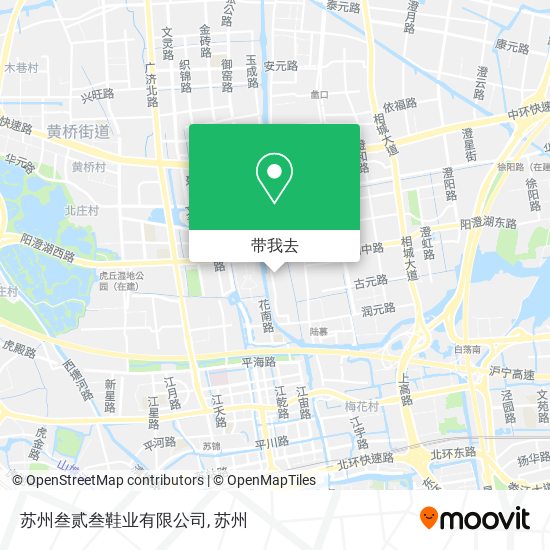 苏州叁贰叁鞋业有限公司地图
