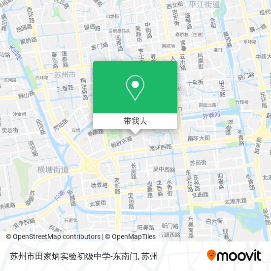 苏州市田家炳实验初级中学-东南门地图