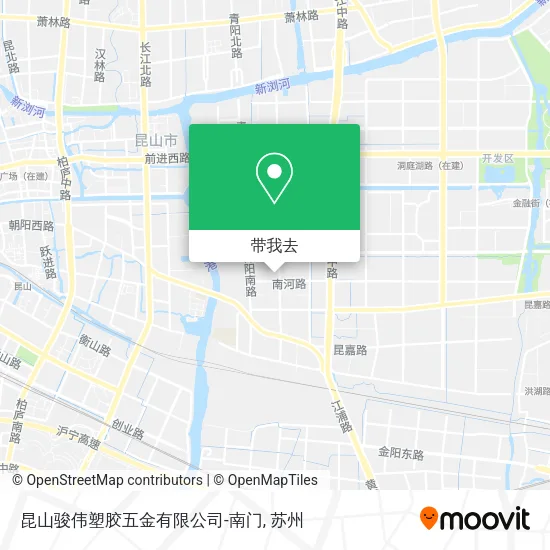 昆山骏伟塑胶五金有限公司-南门地图