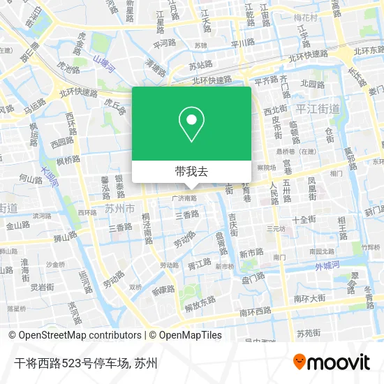 干将西路523号停车场地图