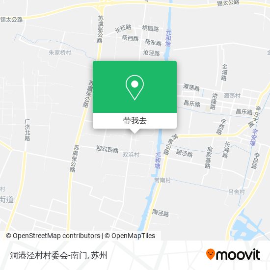 洞港泾村村委会-南门地图