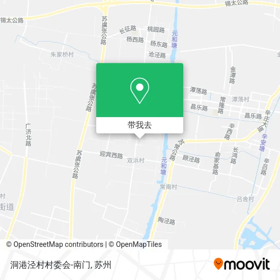洞港泾村村委会-南门地图