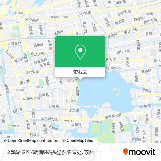 金鸡湖景区-望湖阁码头游船售票处地图