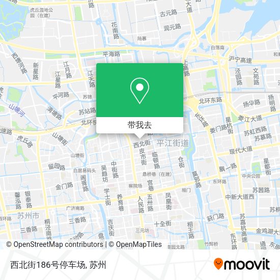 西北街186号停车场地图