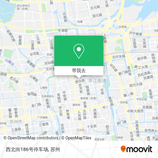 西北街186号停车场地图