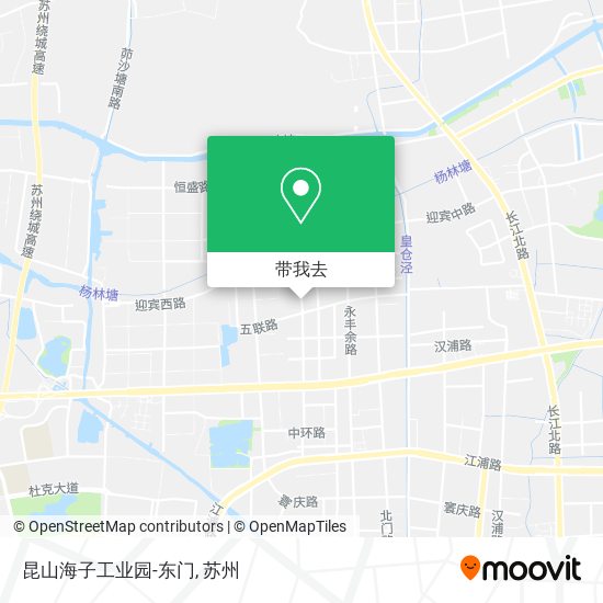 昆山海子工业园-东门地图