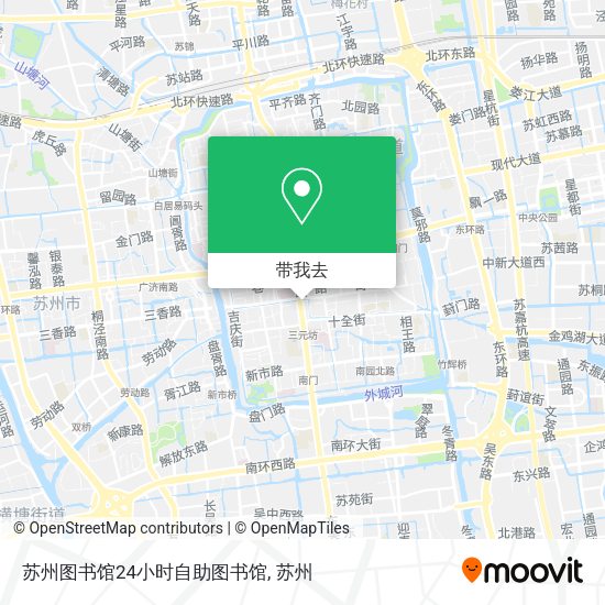 苏州图书馆24小时自助图书馆地图