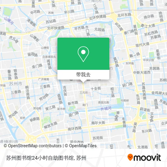 苏州图书馆24小时自助图书馆地图
