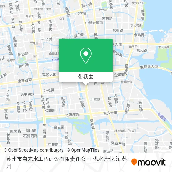 苏州市自来水工程建设有限责任公司-供水营业所地图