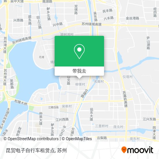 昆贸电子自行车租赁点地图