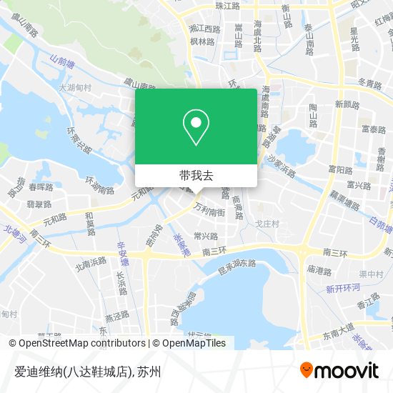 爱迪维纳(八达鞋城店)地图