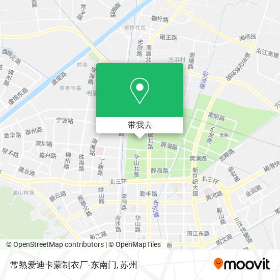 常熟爱迪卡蒙制衣厂-东南门地图