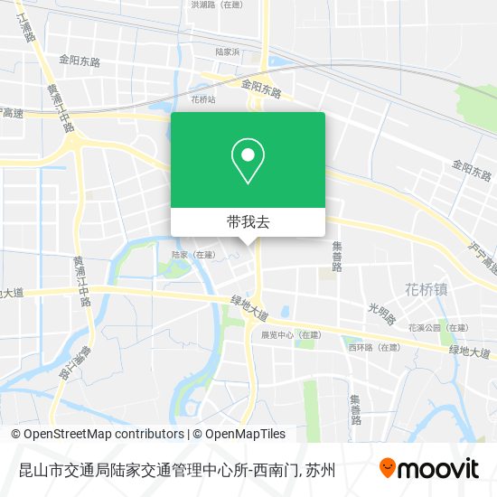 昆山市交通局陆家交通管理中心所-西南门地图