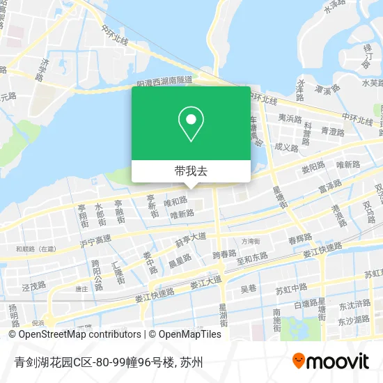 青剑湖花园C区-80-99幢96号楼地图
