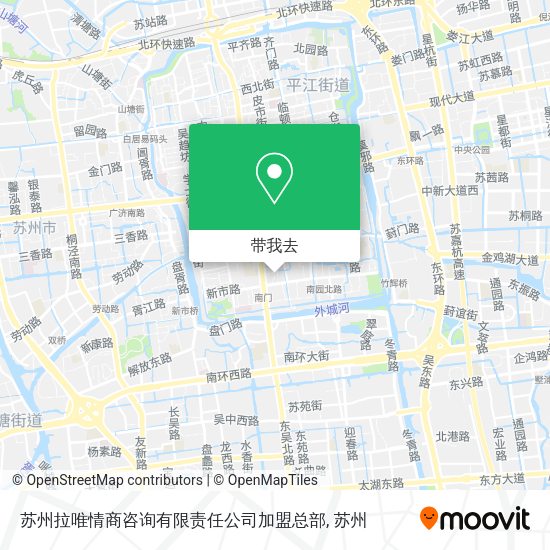 苏州拉唯情商咨询有限责任公司加盟总部地图