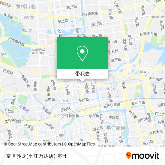 京世沙龙(平江万达店)地图