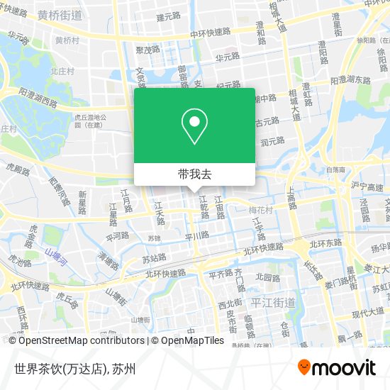 世界茶饮(万达店)地图