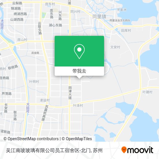 吴江南玻玻璃有限公司员工宿舍区-北门地图
