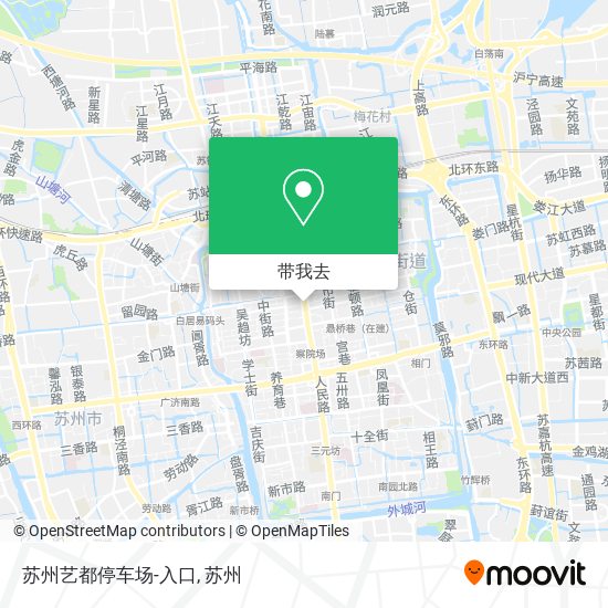 苏州艺都停车场-入口地图