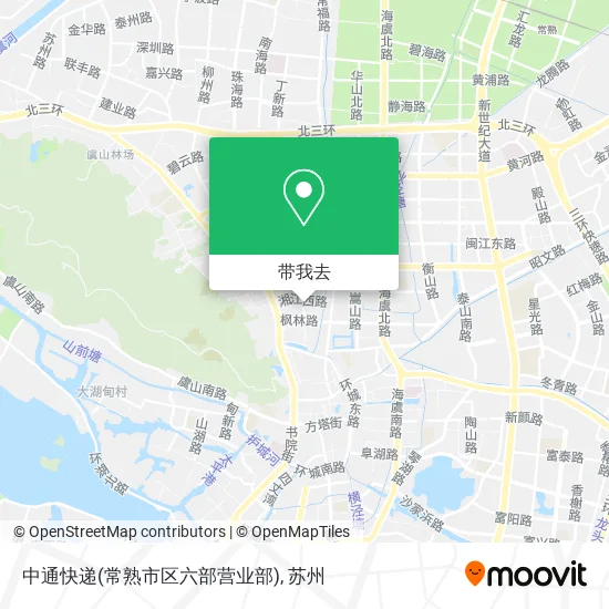 中通快递(常熟市区六部营业部)地图