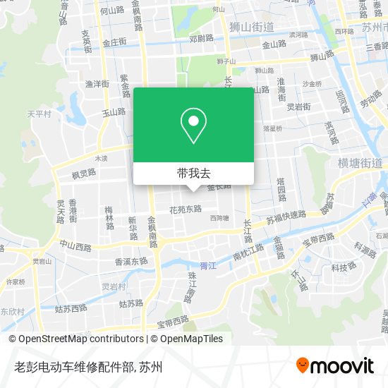 老彭电动车维修配件部地图