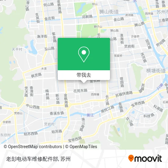老彭电动车维修配件部地图