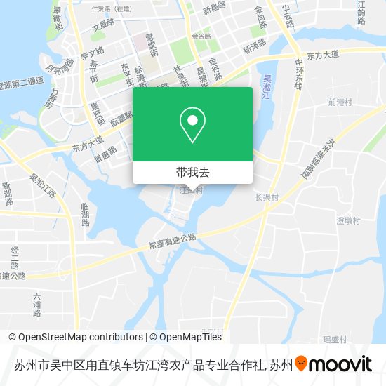 苏州市吴中区甪直镇车坊江湾农产品专业合作社地图