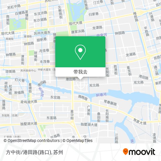 方中街/港田路(路口)地图