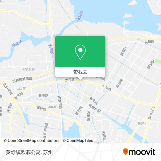 黄埭镇欧菲公寓地图