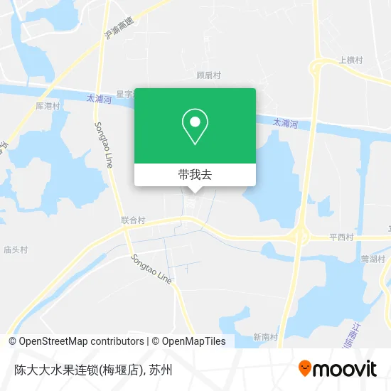 陈大大水果连锁(梅堰店)地图