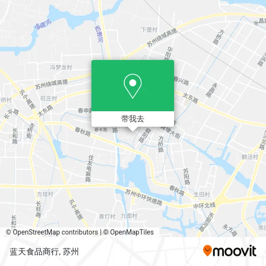 蓝天食品商行地图