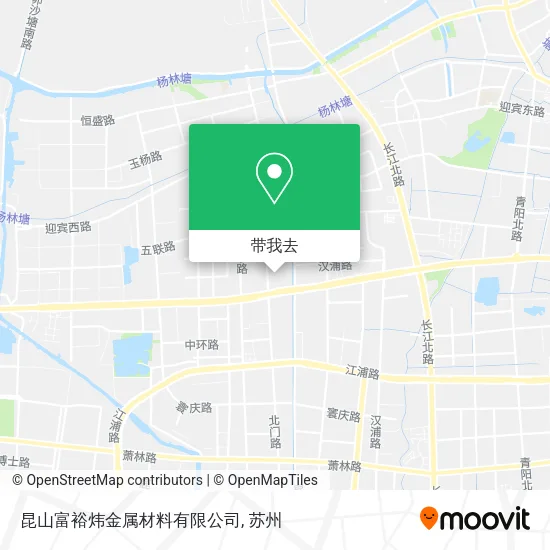 昆山富裕炜金属材料有限公司地图