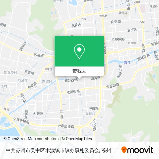 中共苏州市吴中区木渎镇市镇办事处委员会地图