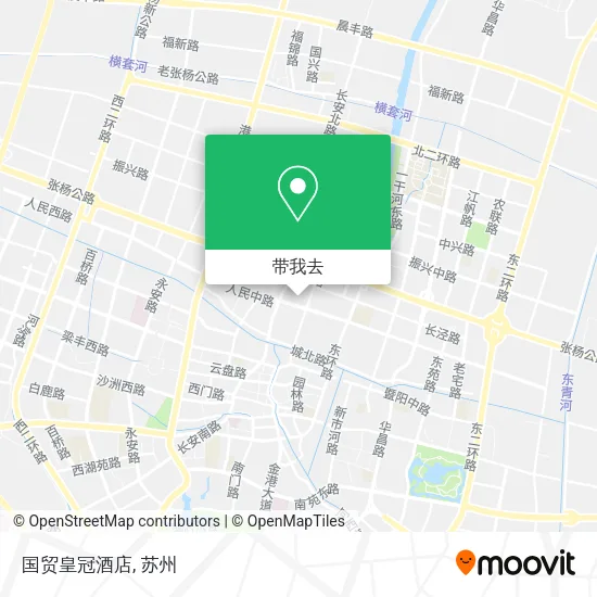 国贸皇冠酒店地图