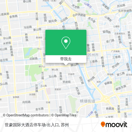 世豪国际大酒店停车场-出入口地图