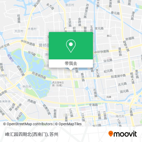 峰汇园四期北(西南门)地图