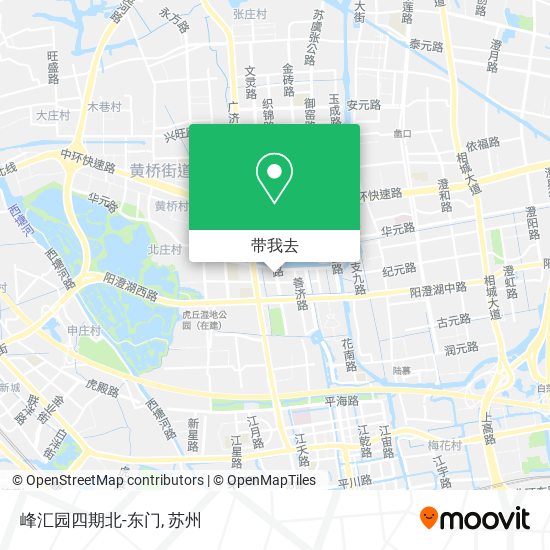峰汇园四期北-东门地图