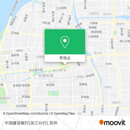 中国建设银行(吴江分行)地图