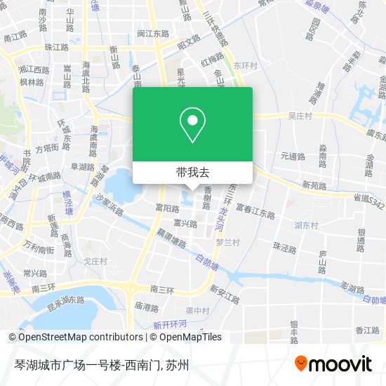 琴湖城市广场一号楼-西南门地图