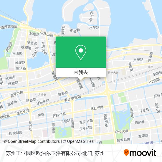 苏州工业园区欧泊尔卫浴有限公司-北门地图