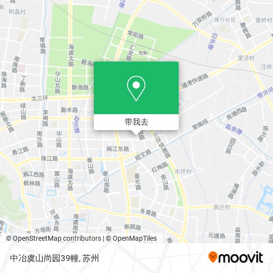 中冶虞山尚园39幢地图