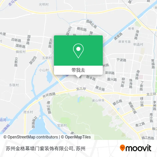 苏州金格幕墙门窗装饰有限公司地图