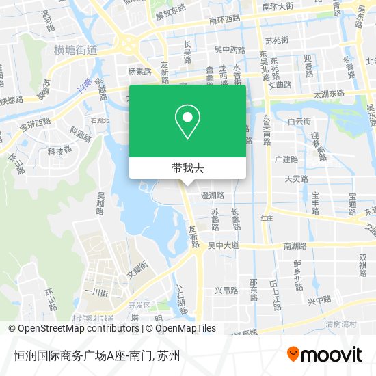恒润国际商务广场A座-南门地图
