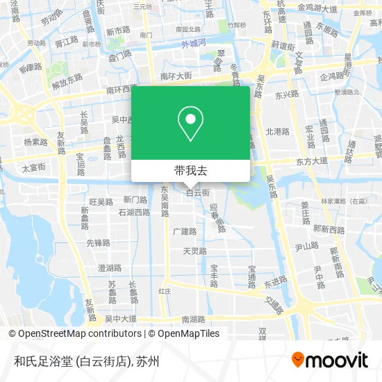 和氏足浴堂 (白云街店)地图