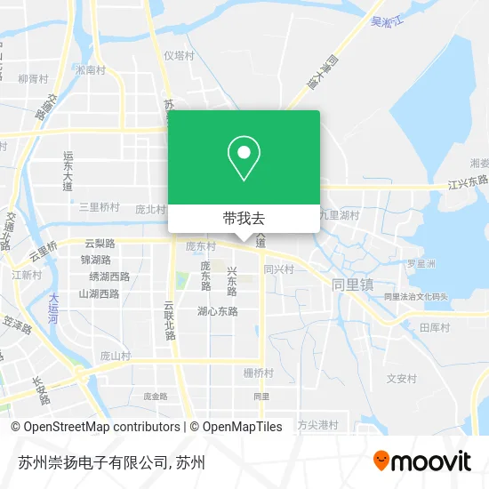 苏州崇扬电子有限公司地图
