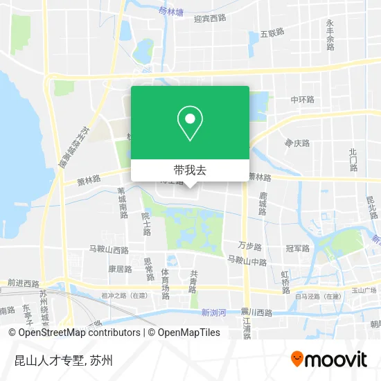 昆山人才专墅地图